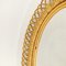 Espejo ovalado de bambú trenzado, años 60, Imagen 6