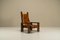 Lounge Chair in Elm and Leather in the syle of Pierre Chapo, France, 1970s, Image 3