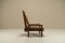 Lounge Chair in Elm and Leather in the syle of Pierre Chapo, France, 1970s, Image 6