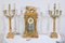 19th Century Empire 3-Piece Marble and Bronze Chimney Trim, Set of 3 4
