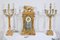 19th Century Empire 3-Piece Marble and Bronze Chimney Trim, Set of 3, Image 4