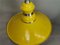 Large Industrial Yellow and Green Pull Down Hanging Lamp, 1970s, Image 11