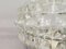 Portuguese Clear Bubble Glass Flush Mount Ceiling in the style of Helena Tynell, 1990s 6