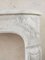 Antique French Carved Carrara Marble Fireplace with Coquille 8