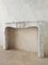 Antique French Carved Carrara Marble Fireplace with Coquille 5