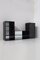 Living Room and Bookcase Set in Black attributed to Acerbis, 1970, Set of 2 1