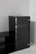 Living Room and Bookcase Set in Black attributed to Acerbis, 1970, Set of 2 5