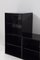 Living Room and Bookcase Set in Black attributed to Acerbis, 1970, Set of 2 2