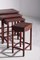 20th Century Chinese Nesting Tables in Red Lacquered Quartetto, 1890, Set of 4 2
