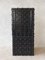 Antique French Wrought Iron Over Wood Hobnail Safe 2