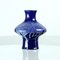Vaso Mid-Century in ceramica blu, Ex Cecoslovacchia, anni '60, Immagine 8