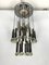 Mid-Century Glass and Chrome Chandelier by Sciolari, Italy, 1960s 1