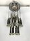 Mid-Century Glass and Chrome Chandelier by Sciolari, Italy, 1960s, Image 1