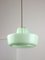 Lampada Mid-Century in vetro verde e ottone, Italia, Immagine 2