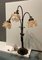 Large Murano Flower Bronze Table Lamp, 1950s, Image 10