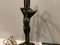 Grande Lampe de Bureau Fleur de Murano en Bronze, 1950s 8
