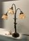 Large Murano Flower Bronze Table Lamp, 1950s, Image 15