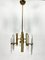 Vintage Brass and Glass Pendant by Sciolari, Italy, 1970s 1