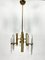 Vintage Brass and Glass Pendant by Sciolari, Italy, 1970s, Image 1