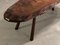 Gouge-cut Wooden Coffee Table, France, 1950s 9