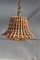 Bamboo & Brass Ceiling Lamps, Italy, 1950s, Set of 2 13