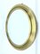 Round Mirror with Brass Frame by Sergio Mazza for Artemide, 1960s 7