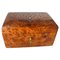 Jewelry Burl Wood Box in Brown Color, France, 1970s 1