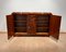 Art Deco Sideboard aus Nussholz, Lack & Nickel, Frankreich, 1930er 8