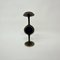 Brutalist Bronze Candle Stick with Blue Crystal, 1970s, Image 4