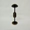 Brutalist Bronze Candle Stick with Blue Crystal, 1970s, Image 8