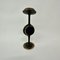 Brutalist Bronze Candle Stick with Blue Crystal, 1970s, Image 9