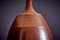Lámpara de mesa estadounidense de cerámica marrón y blanco roto de Brent Bennett. Juego de 2, Imagen 5