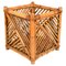 Rattan and Bamboo Plant Holder or Basket attributed to Vivai Del Sud, Italy, 1970s 1