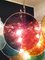 Lampadario a forma di disco in vetro multicolore, Italia, anni '80, Immagine 15