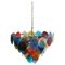 Italian Multicolored Glass Disk Chandelier, 1980s 1