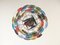 Lampadario a forma di disco in vetro multicolore, Italia, anni '80, Immagine 9