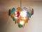 Lampadario a forma di disco in vetro multicolore, Italia, anni '80, Immagine 19