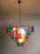 Italian Multicolored Glass Disk Chandelier, 1980s 20