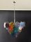 Lampadario a forma di disco in vetro multicolore, Italia, anni '80, Immagine 12