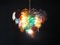 Italian Multicolored Glass Disk Chandelier, 1980s 18