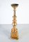 Goldener Holz Kerzenständer aus Blattgold, 1700er 3