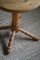 Danish Modern Rustic Brutalist Side Table / Pedestal in Pine, 1950s 7