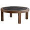 Large Danish Round Coffee Table in Pine & Ceramic by Sallingboe, 1970s, Image 1