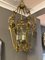 Antique French Louis XV Style Gilt Bronze Rococo Lantern, 1890 4