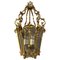 Antique French Louis XV Style Gilt Bronze Rococo Lantern, 1890 1