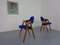 Compass Chairs in Teak & Kvadrat Hallingdal 65 by Nana Ditzel, Kai Kristiansen for Schou Andersen, 1960s, Set of 2, Image 4