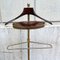 Stativ aus Holz & goldenem Metall, Italien, 1950er 7