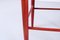 Sgabello rosso e giunco nello stile di Gio Ponti, Italia, anni '60, Immagine 10