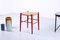 Italian Red and Rush Stool in the style of Gio Ponti, 1960s 13