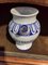 Mid-18th Century Blue and White Dat Stramonium Pharmacy Orciolo Jar in Faenza Ceramic, Image 3